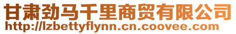 甘肅勁馬千里商貿(mào)有限公司