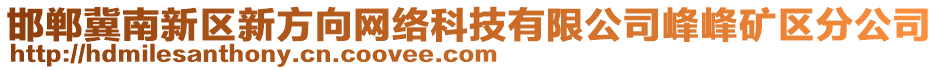 邯鄲冀南新區(qū)新方向網(wǎng)絡(luò)科技有限公司峰峰礦區(qū)分公司