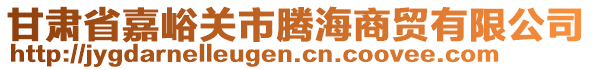 甘肅省嘉峪關(guān)市騰海商貿(mào)有限公司