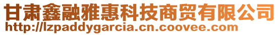 甘肅鑫融雅惠科技商貿(mào)有限公司