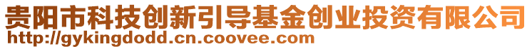 貴陽市科技創(chuàng)新引導(dǎo)基金創(chuàng)業(yè)投資有限公司