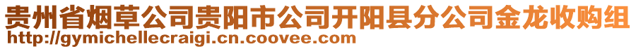 貴州省煙草公司貴陽市公司開陽縣分公司金龍收購組