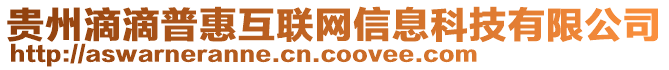 貴州滴滴普惠互聯(lián)網(wǎng)信息科技有限公司