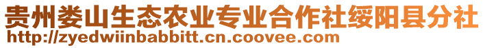 貴州婁山生態(tài)農(nóng)業(yè)專業(yè)合作社綏陽縣分社