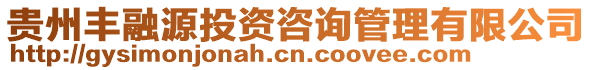 貴州豐融源投資咨詢管理有限公司