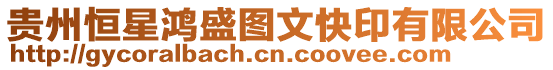 貴州恒星鴻盛圖文快印有限公司