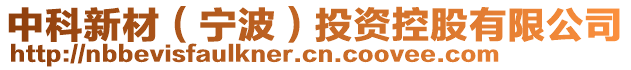 中科新材(寧波)投資控股有限公司