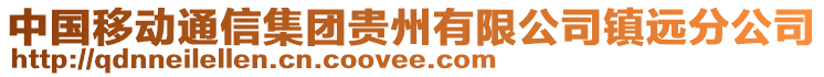 中國移動通信集團(tuán)貴州有限公司鎮(zhèn)遠(yuǎn)分公司