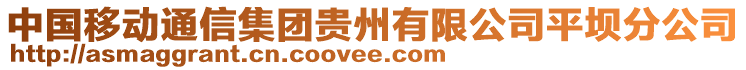 中國移動通信集團貴州有限公司平壩分公司