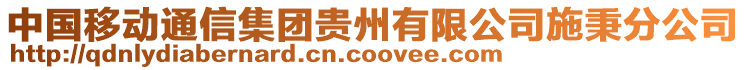 中國(guó)移動(dòng)通信集團(tuán)貴州有限公司施秉分公司