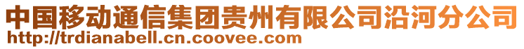 中國(guó)移動(dòng)通信集團(tuán)貴州有限公司沿河分公司