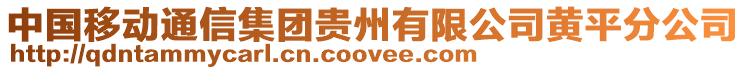 中國移動通信集團貴州有限公司黃平分公司