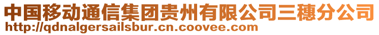 中國移動(dòng)通信集團(tuán)貴州有限公司三穗分公司