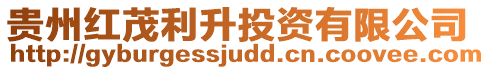 貴州紅茂利升投資有限公司