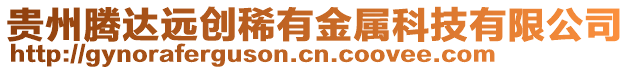 貴州騰達(dá)遠(yuǎn)創(chuàng)稀有金屬科技有限公司