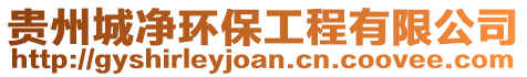 貴州城凈環保工程有限公司