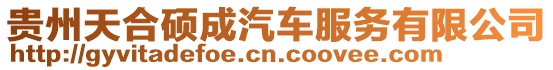 貴州天合碩成汽車服務(wù)有限公司