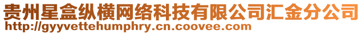 貴州星盒縱橫網絡科技有限公司匯金分公司