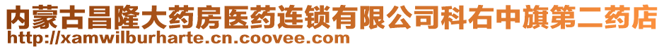 內(nèi)蒙古昌隆大藥房醫(yī)藥連鎖有限公司科右中旗第二藥店