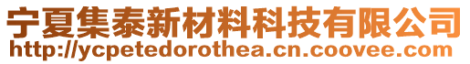 寧夏集泰新材料科技有限公司