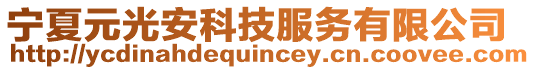 寧夏元光安科技服務(wù)有限公司