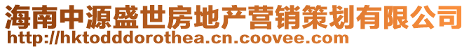 海南中源盛世房地產(chǎn)營(yíng)銷策劃有限公司