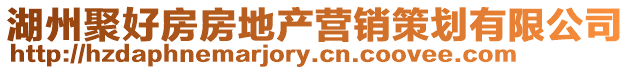 湖州聚好房房地產(chǎn)營(yíng)銷策劃有限公司
