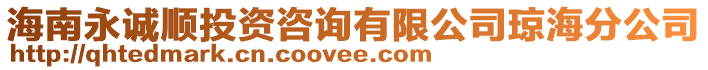 海南永誠順投資咨詢有限公司瓊海分公司