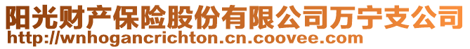 陽光財(cái)產(chǎn)保險(xiǎn)股份有限公司萬寧支公司