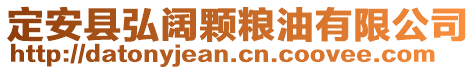 定安县弘阔颗粮油有限公司