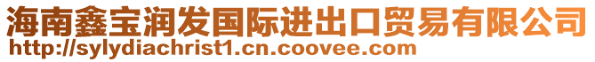 海南鑫寶潤(rùn)發(fā)國(guó)際進(jìn)出口貿(mào)易有限公司