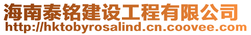 海南泰銘建設(shè)工程有限公司