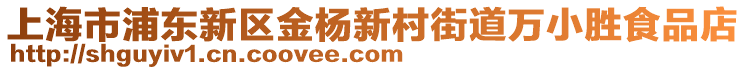 上海市浦東新區(qū)金楊新村街道萬小勝食品店