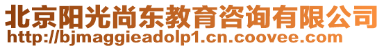 北京陽光尚東教育咨詢有限公司