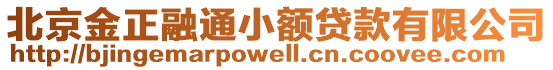 北京金正融通小額貸款有限公司