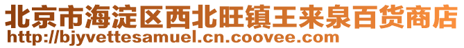 北京市海淀區(qū)西北旺鎮(zhèn)王來泉百貨商店