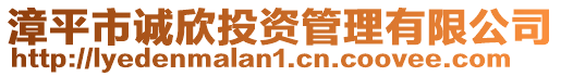 漳平市誠(chéng)欣投資管理有限公司