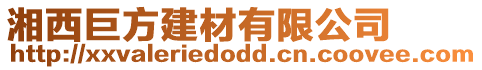 湘西巨方建材有限公司
