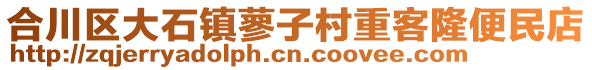 合川區(qū)大石鎮(zhèn)蓼子村重客隆便民店