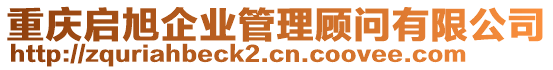 重慶啟旭企業(yè)管理顧問有限公司