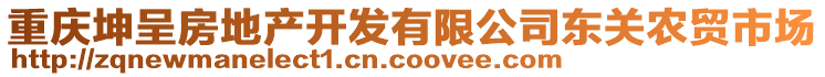 重慶坤呈房地產(chǎn)開發(fā)有限公司東關(guān)農(nóng)貿(mào)市場