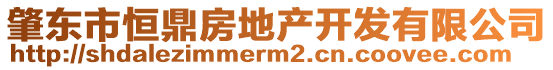 肇東市恒鼎房地產(chǎn)開發(fā)有限公司