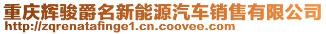 重慶輝駿爵名新能源汽車銷售有限公司