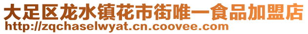 大足區(qū)龍水鎮(zhèn)花市街唯一食品加盟店