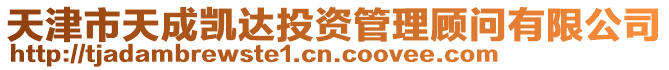 天津市天成凱達(dá)投資管理顧問有限公司