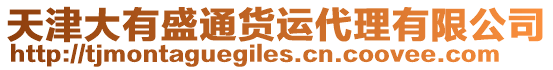 天津大有盛通貨運(yùn)代理有限公司