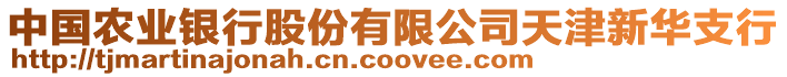 中國農(nóng)業(yè)銀行股份有限公司天津新華支行