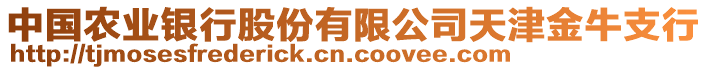 中國農(nóng)業(yè)銀行股份有限公司天津金牛支行