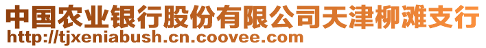 中國(guó)農(nóng)業(yè)銀行股份有限公司天津柳灘支行