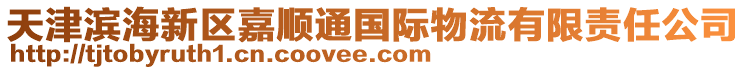 天津濱海新區(qū)嘉順通國際物流有限責(zé)任公司
